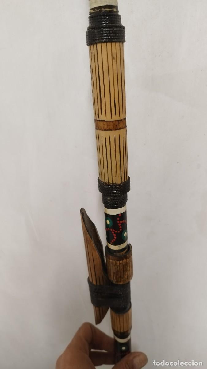 Arte: Antigua Gran Cerbatana,de los Indios de Amazonas 1.76Mts. - Foto 5