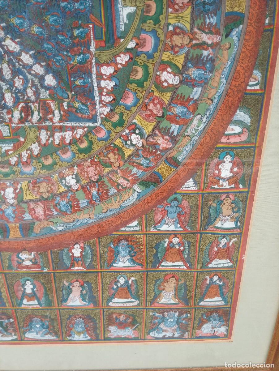 Arte: Antiguo Thangka tibetano - Foto 5