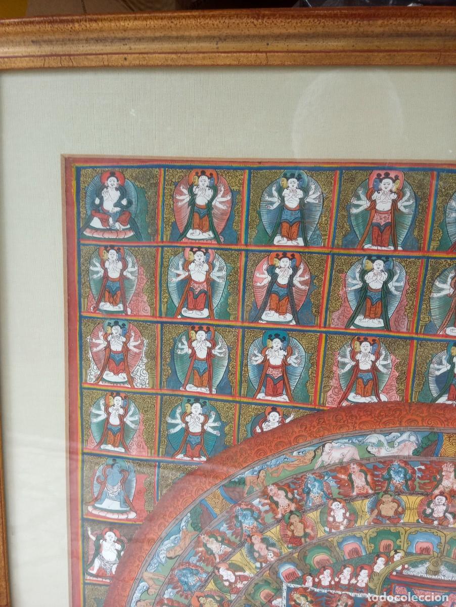 Arte: Antiguo Thangka tibetano - Foto 6