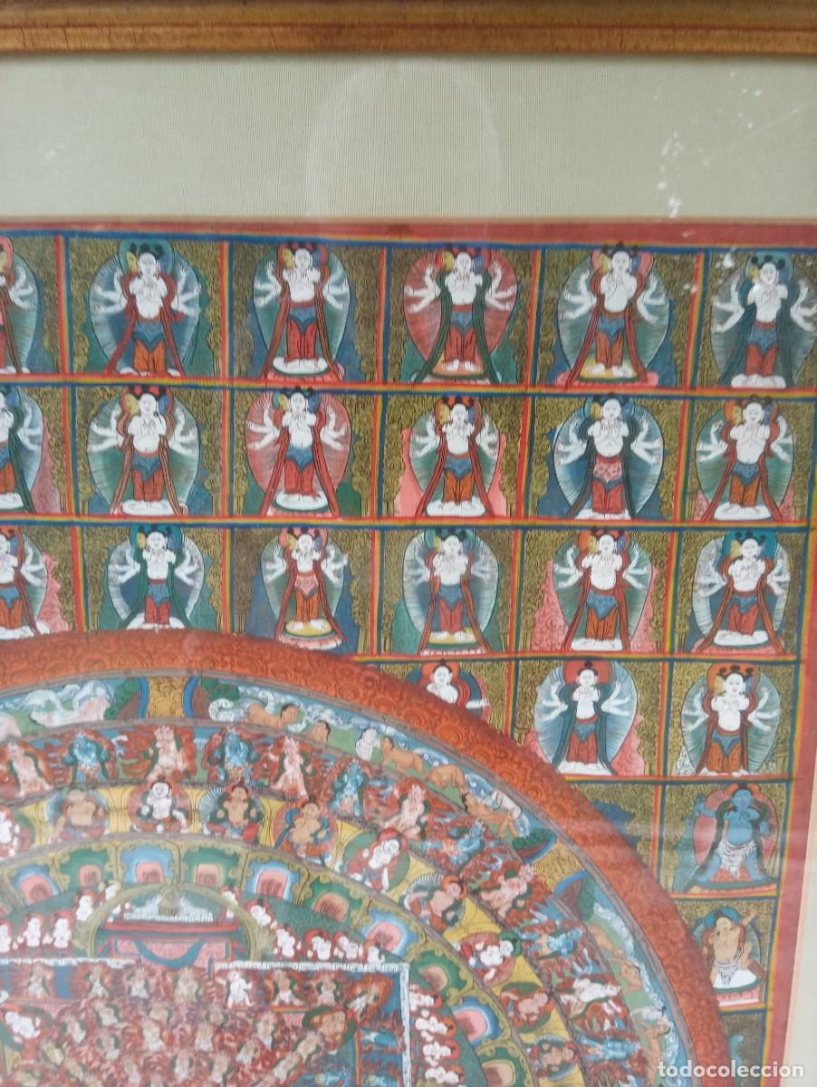 Arte: Antiguo Thangka tibetano - Foto 7