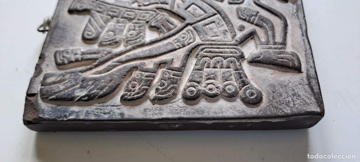 Arte: Placa tipo azteca en barro - Foto 6