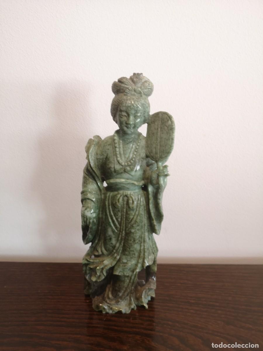 Arte: TALLA CHINA EN JADE VERDE - Foto 2