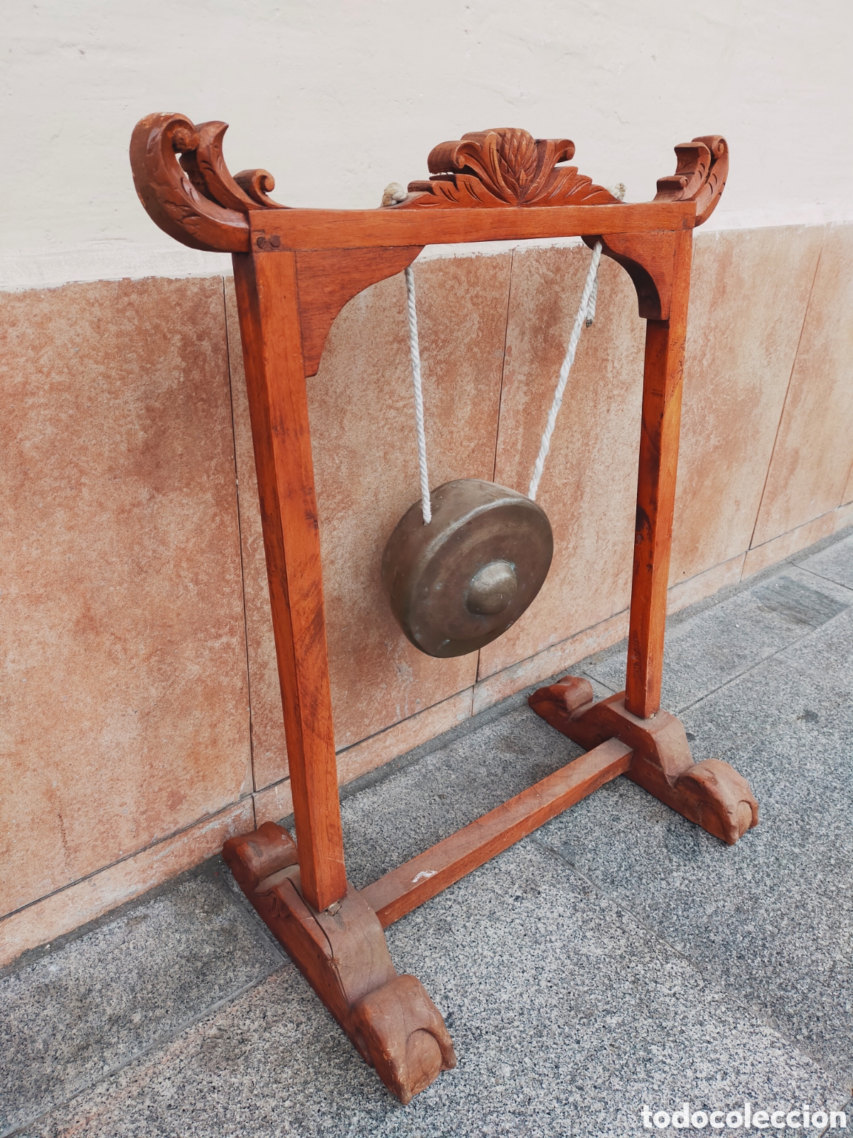 Arte: GONG DE MADERA Y BRONCE. - Foto 3