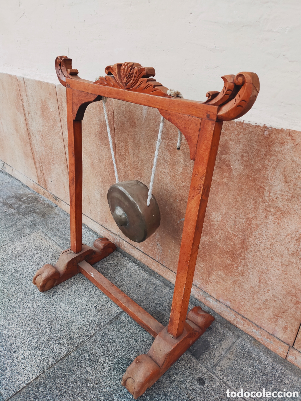 Arte: GONG DE MADERA Y BRONCE. - Foto 4