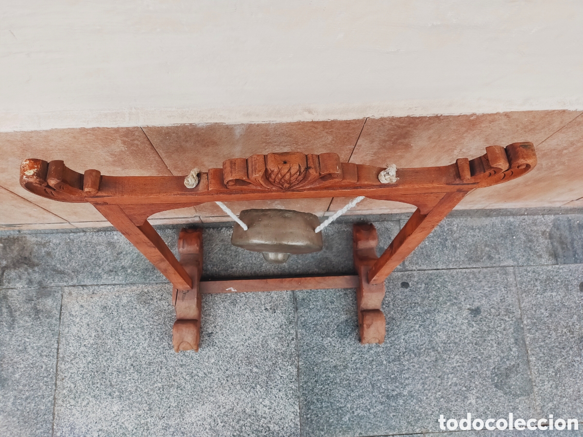Arte: GONG DE MADERA Y BRONCE. - Foto 10