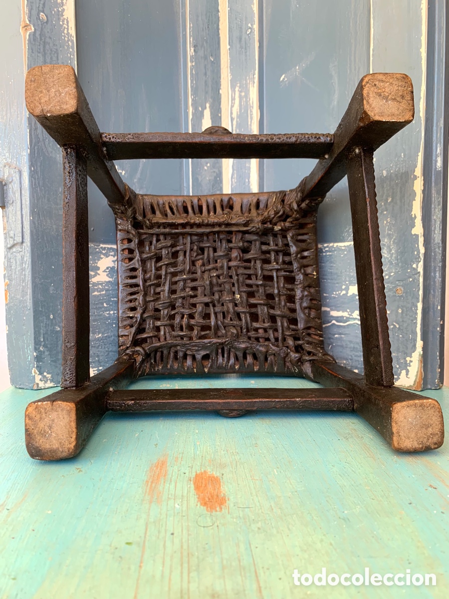 Arte: ANTIGUO TABURETE AFRICANO - Foto 9
