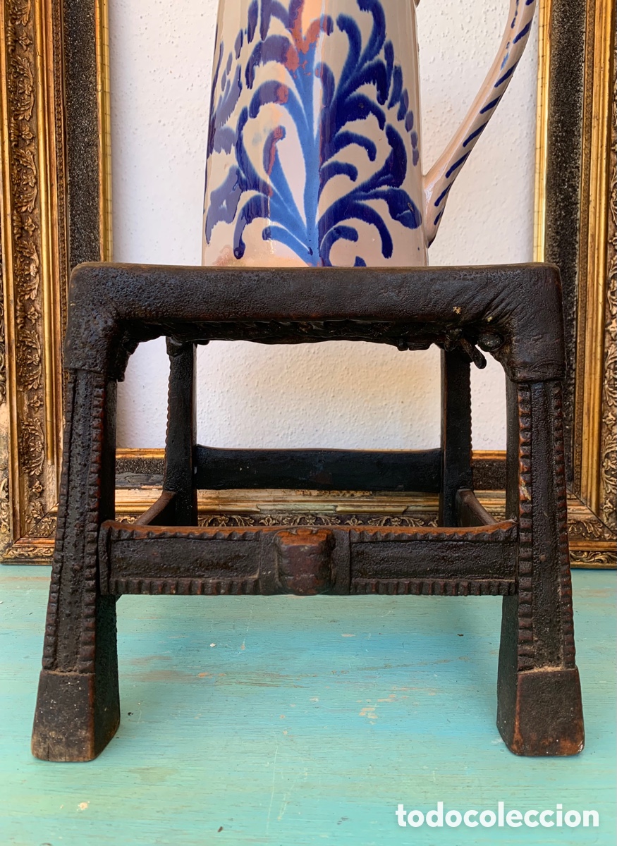 Arte: ANTIGUO TABURETE AFRICANO - Foto 10