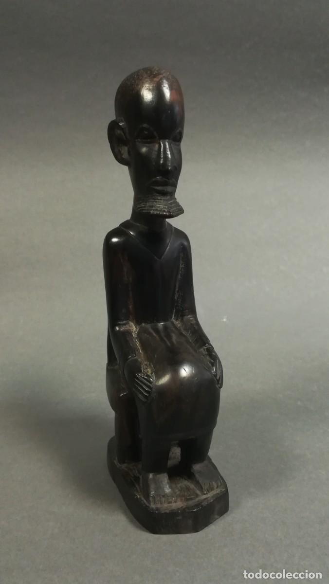 Arte: FIGURA MADERA DE &Eacute;BANO HECHA A MANO - Foto 1