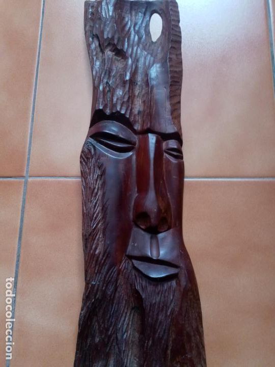 Arte: Tabla de madera en caoba tallada- Cuba - Foto 2