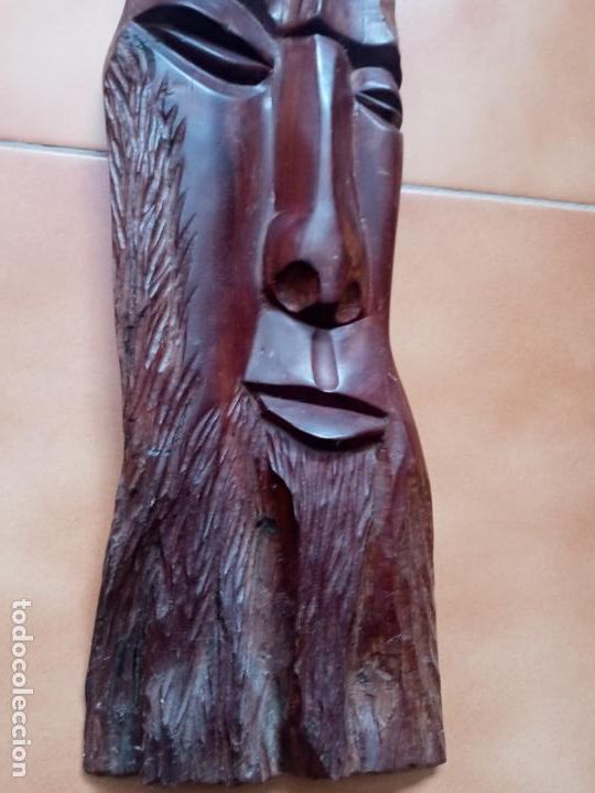 Arte: Tabla de madera en caoba tallada- Cuba - Foto 5