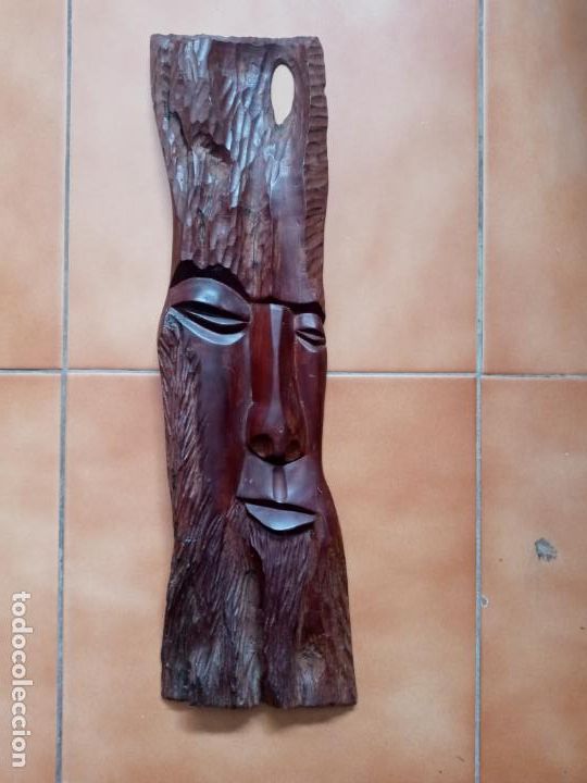 Arte: Tabla de madera en caoba tallada- Cuba - Foto 1