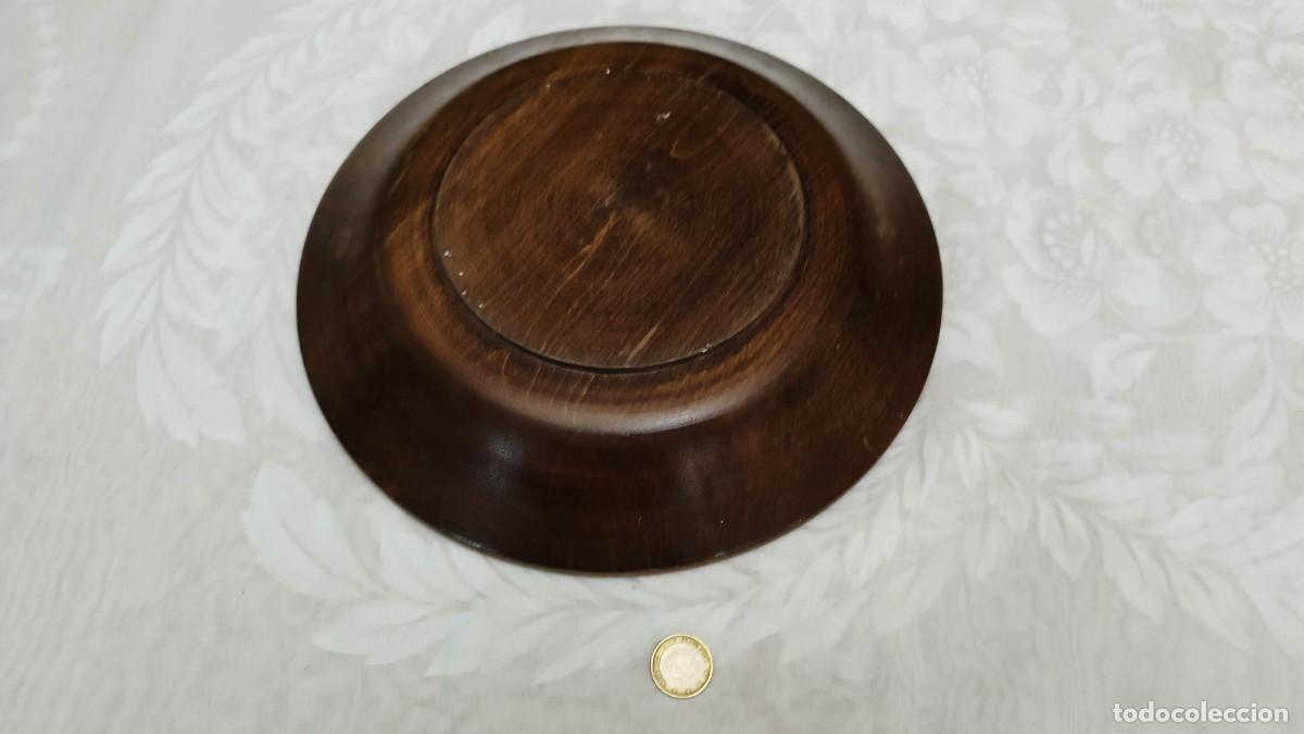 Arte: Plato de madera labrada repujada hecho a mano - Foto 2