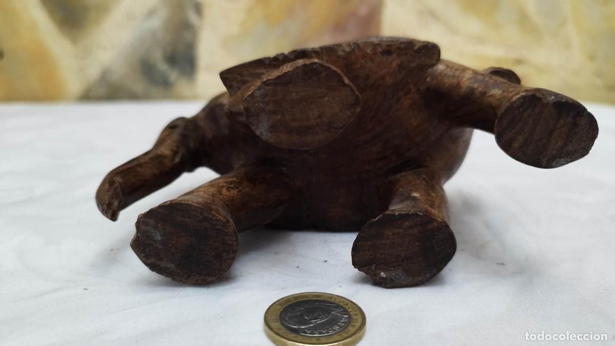 Arte: Elefante de madera tallada indio - Foto 4