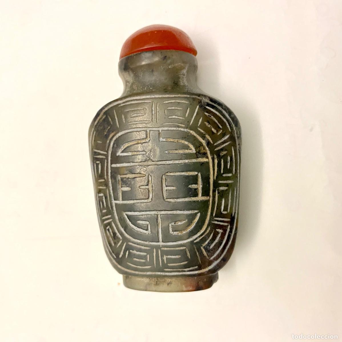 Arte: Preciosa botella antigua para rape - Foto 1