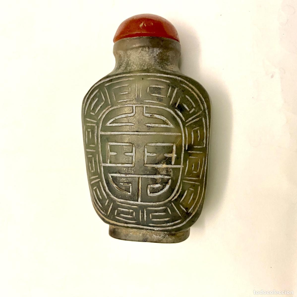 Arte: Preciosa botella antigua para rape - Foto 2