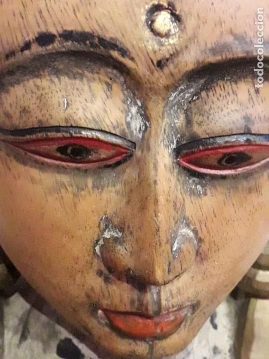 Arte: BUDA MADERA MACIZA. ORIGINAL - Foto 4