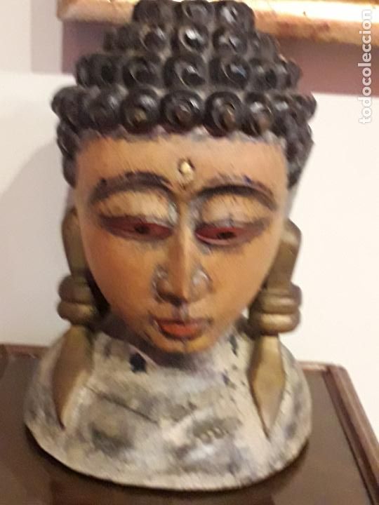 Arte: BUDA MADERA MACIZA. ORIGINAL - Foto 1