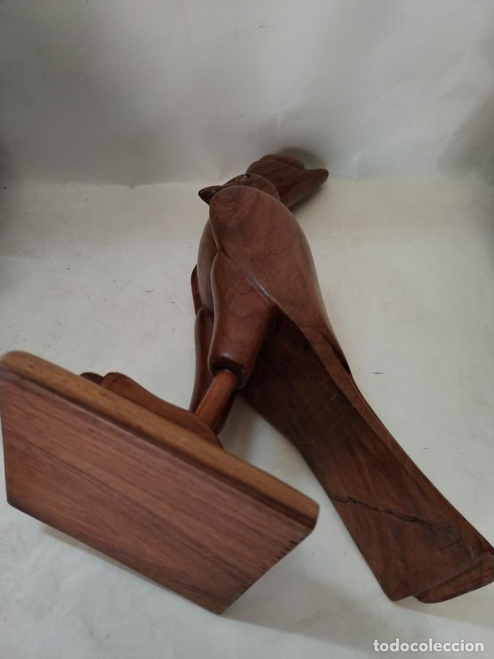 Arte: halcon del dios egipcio horus madera maciza - Foto 2