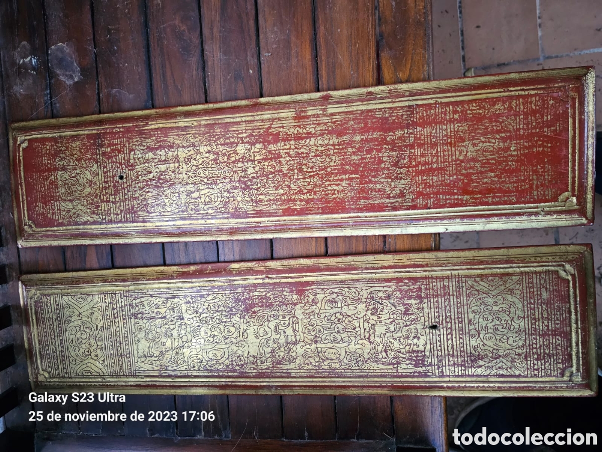 Arte: Manuscrito Budista Birmano. - Foto 1