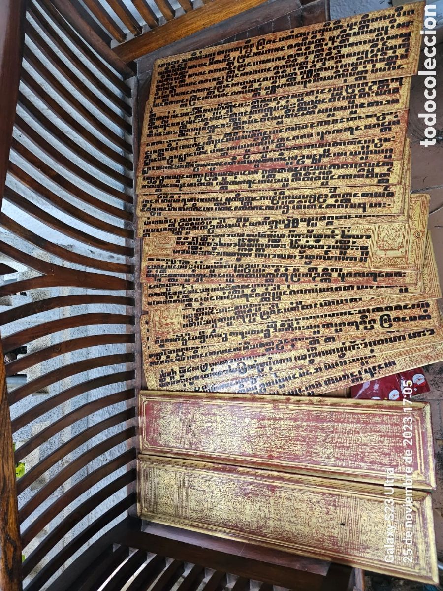Arte: Manuscrito Budista Birmano. - Foto 4