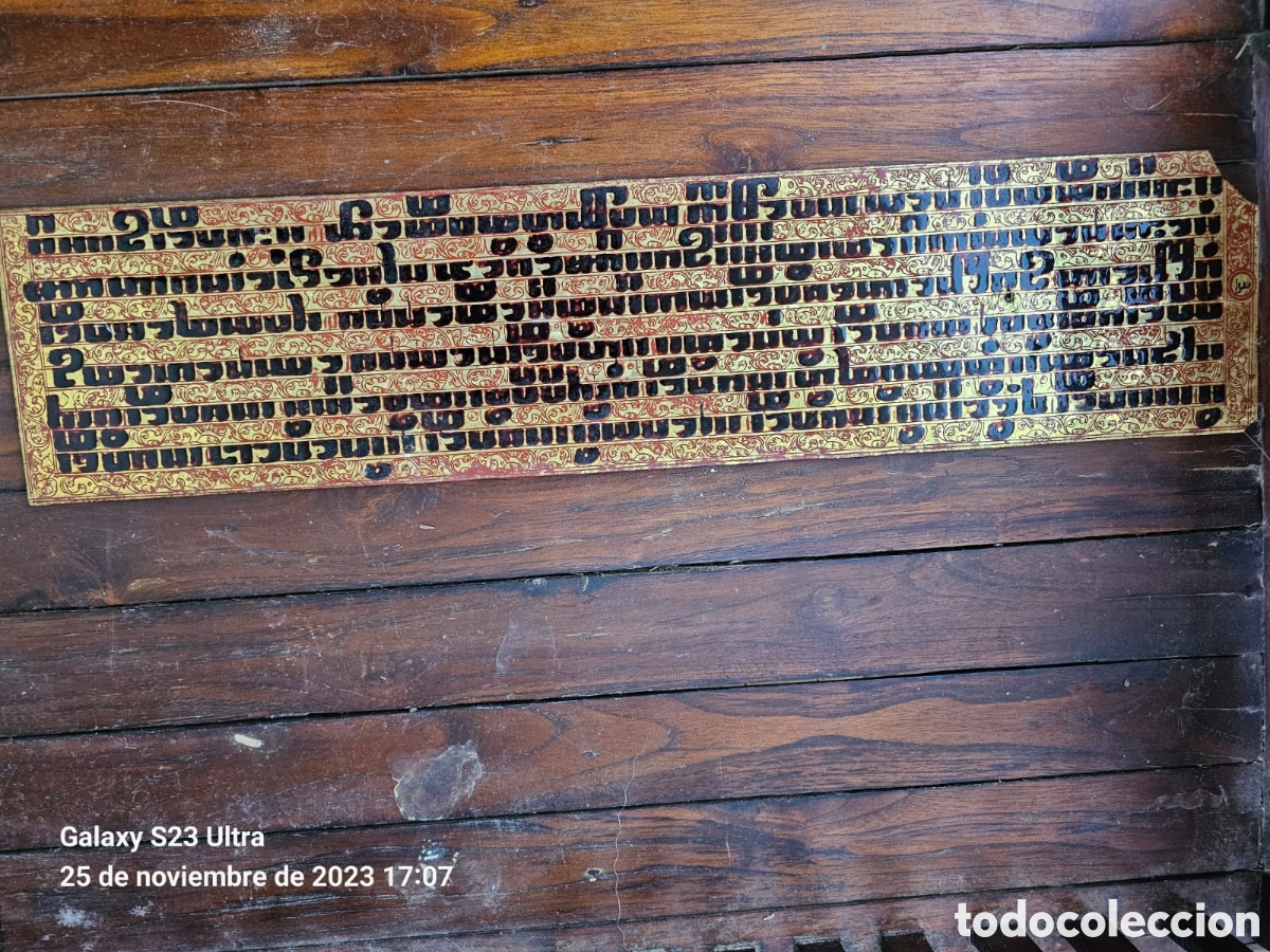 Arte: Manuscrito Budista Birmano. - Foto 6