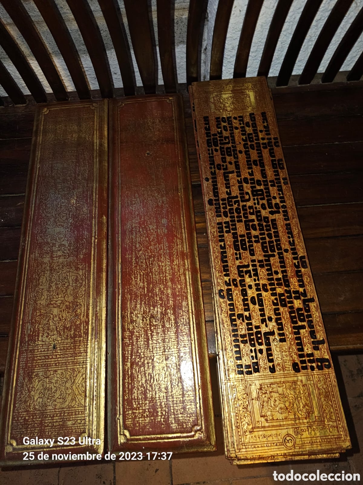 Arte: Manuscrito Budista Birmano. - Foto 7
