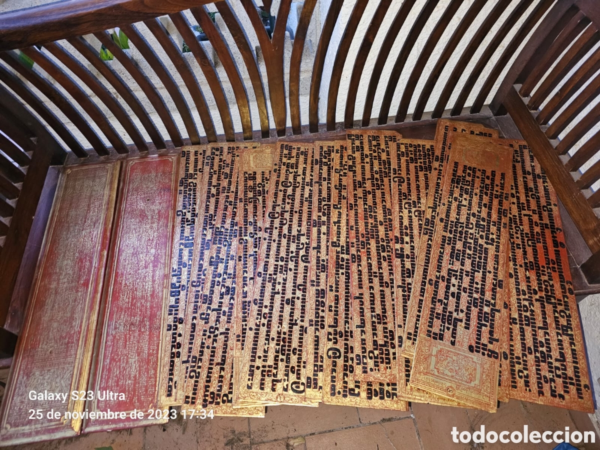 Arte: Manuscrito Budista Birmano. - Foto 8