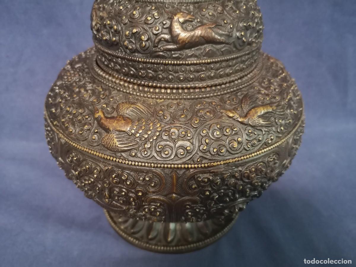 Arte: TIBOR ANTIGUO EN BRONCE PATINADO - Foto 4