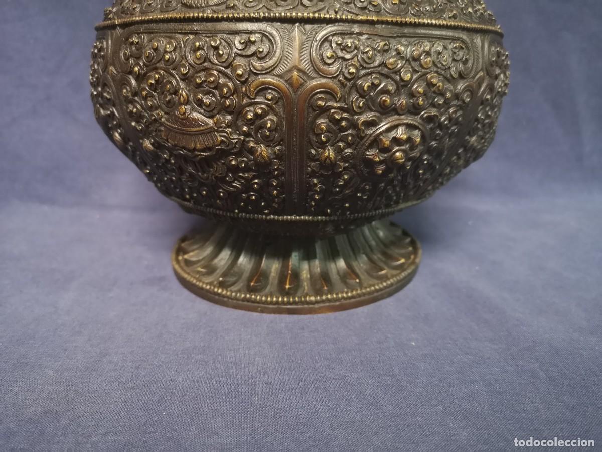 Arte: TIBOR ANTIGUO EN BRONCE PATINADO - Foto 5
