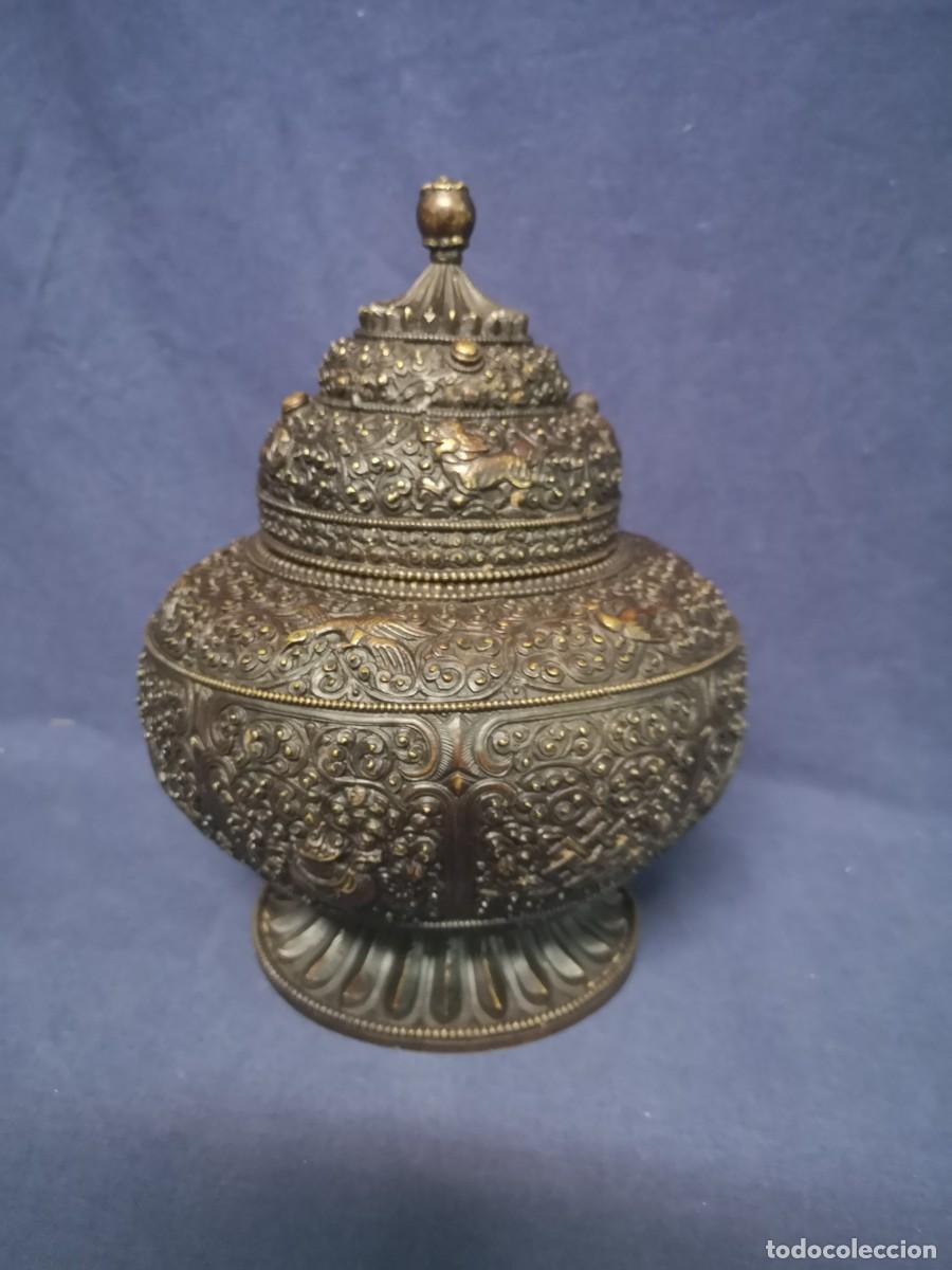Arte: TIBOR ANTIGUO EN BRONCE PATINADO - Foto 13