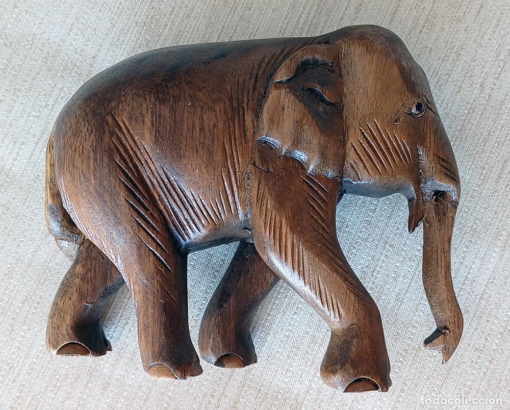 Arte: Talla de elefante en madera. - Foto 2
