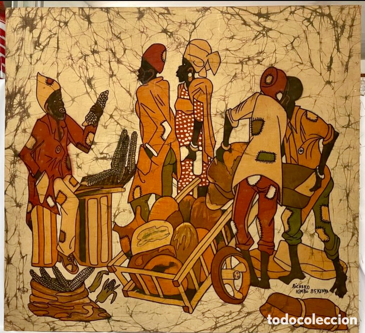 Arte: CUADRO BATIK DE RICHARD KIMBO - Foto 1