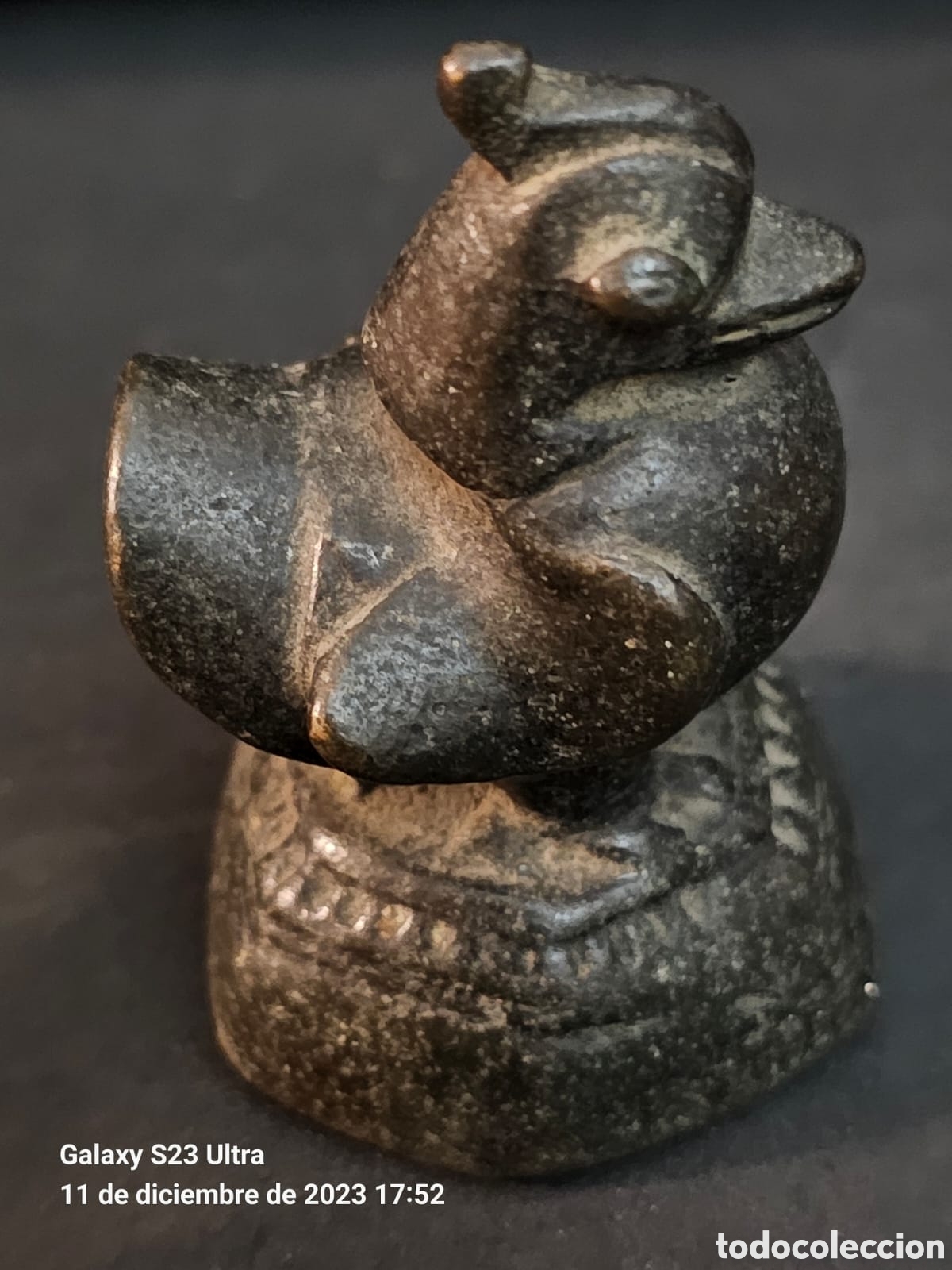 Arte: Peso de Opio en Bronce. Pato Hintha. - Foto 1