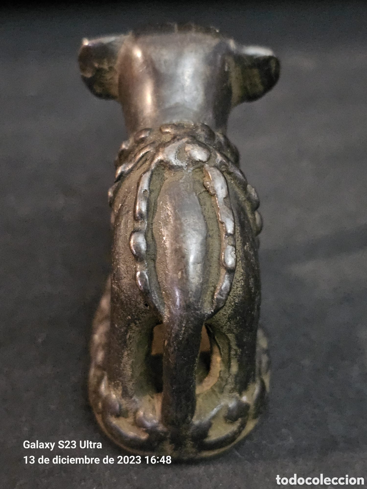 Arte: Peso Opio Bronce Elefante. - Foto 3