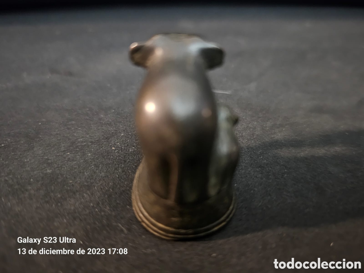 Arte: Peso de Opio Bronce Elefante. - Foto 2