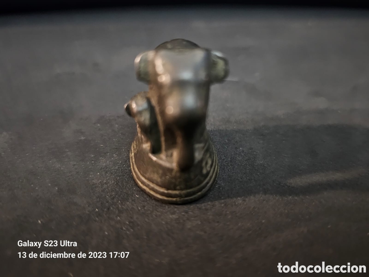 Arte: Peso de Opio Bronce Elefante. - Foto 4