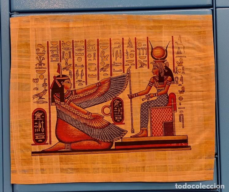 Arte: Papiro Egipcio Maat e Isis - Foto 1
