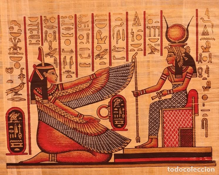 Arte: Papiro Egipcio Maat e Isis - Foto 4