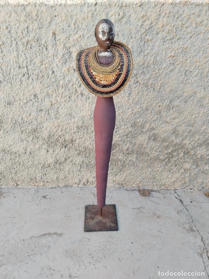 Arte: figura mu&ntilde;eca africana - Foto 1