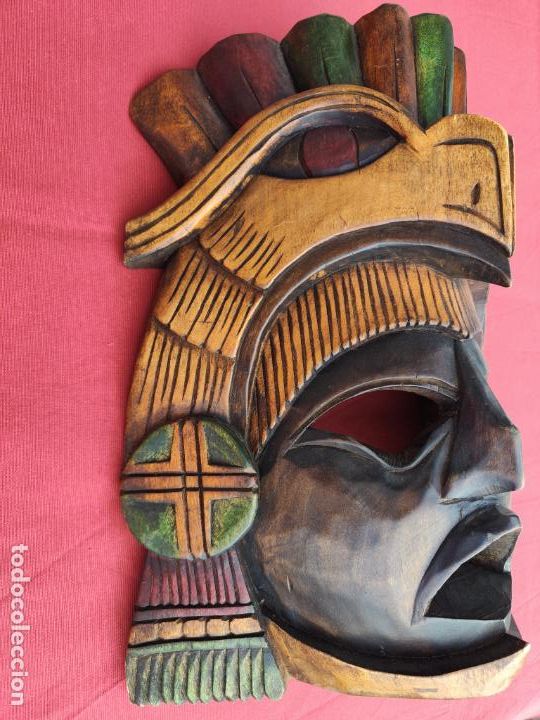 Arte: M&Aacute;SCARA AFRICANA DE MADERA. - Foto 2