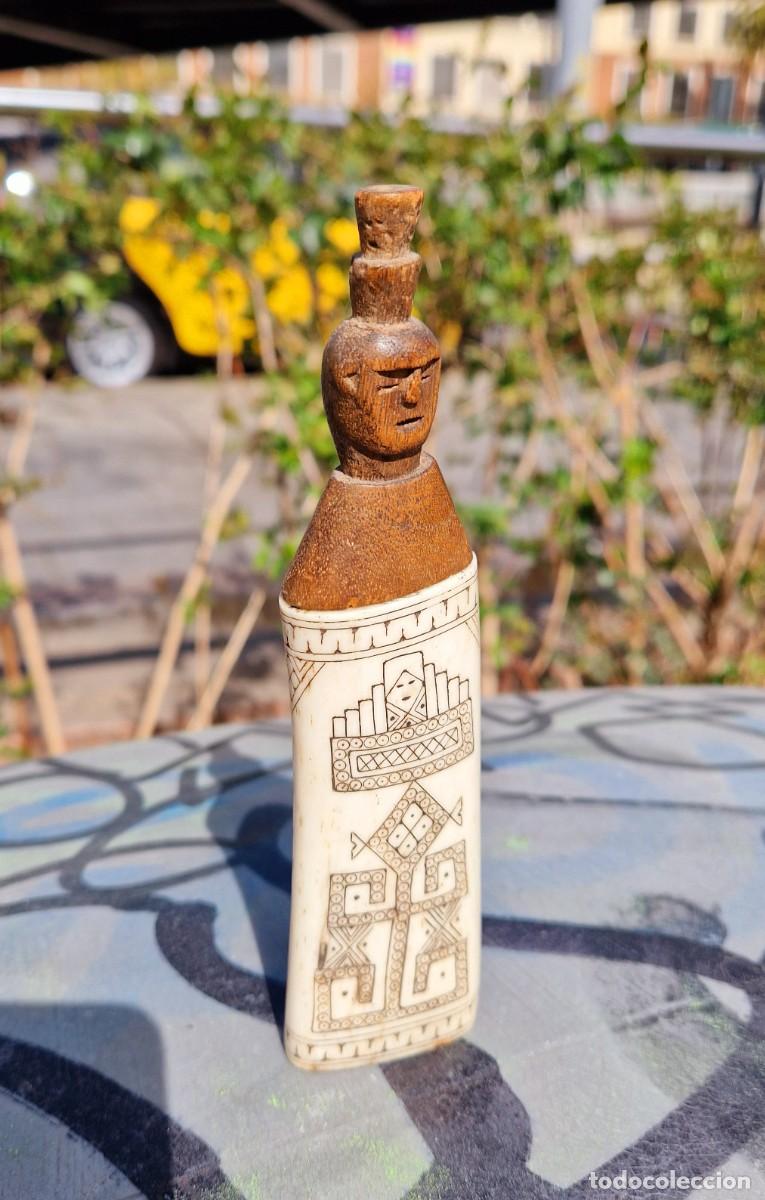 Arte: CAJA DAYAK SCRIMSHAW BORNEO - Foto 2