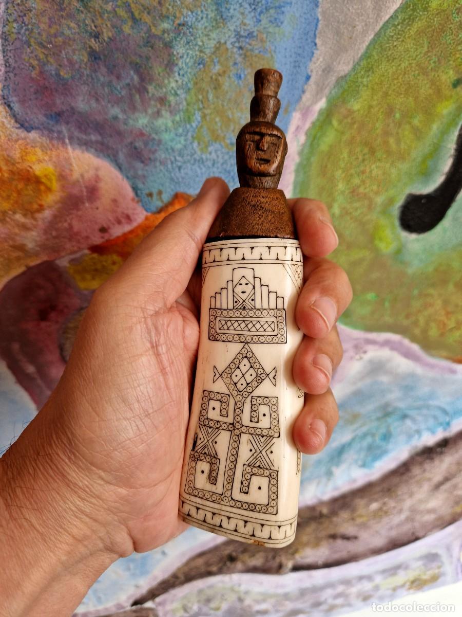 Arte: CAJA DAYAK SCRIMSHAW BORNEO - Foto 10
