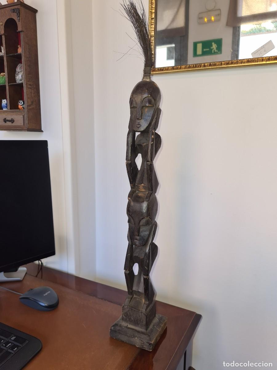 Arte: TOTEM AFRICANO DE MADERA - Foto 1