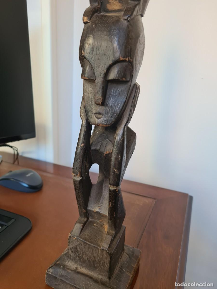 Arte: TOTEM AFRICANO DE MADERA - Foto 5