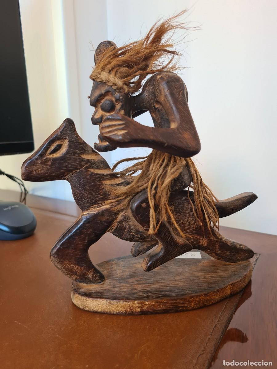 Arte: FIGURA AFRICANA MADERA - Foto 1