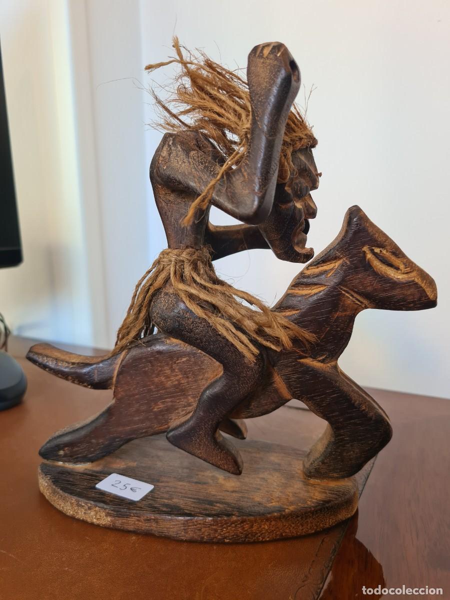 Arte: FIGURA AFRICANA MADERA - Foto 2