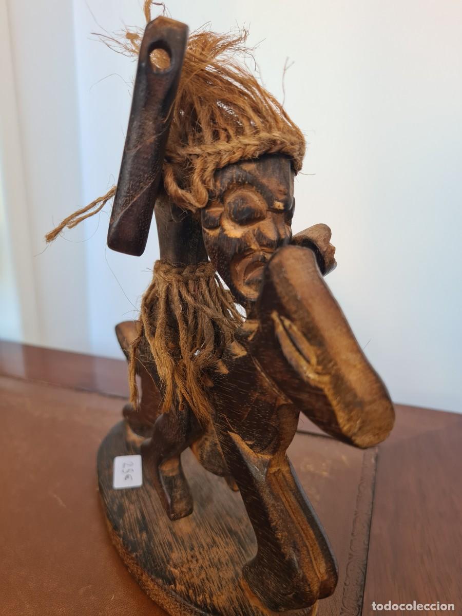 Arte: FIGURA AFRICANA MADERA - Foto 3