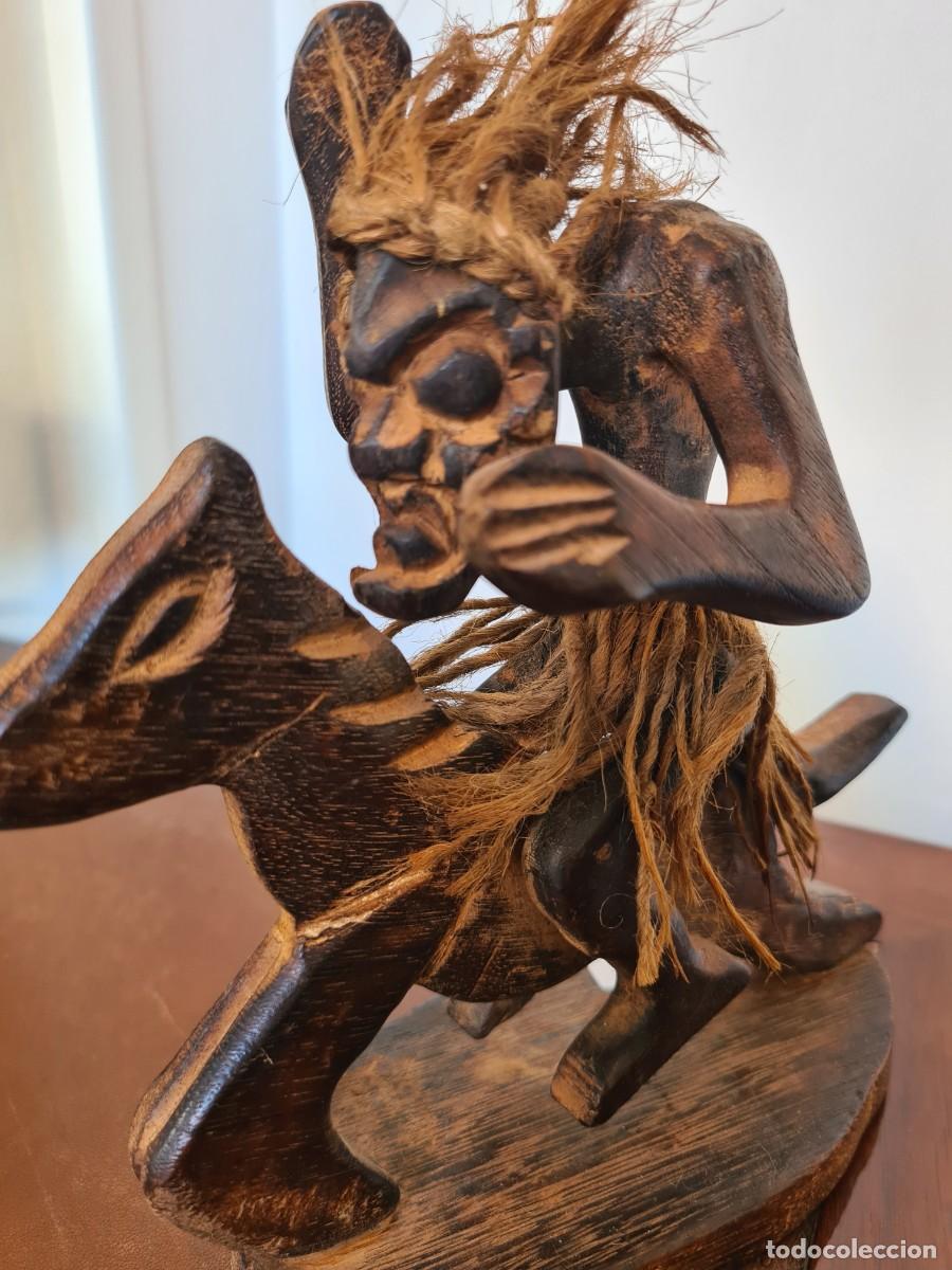 Arte: FIGURA AFRICANA MADERA - Foto 4
