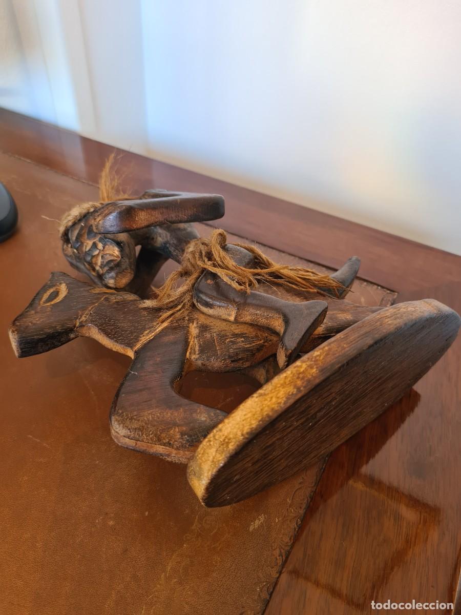 Arte: FIGURA AFRICANA MADERA - Foto 5