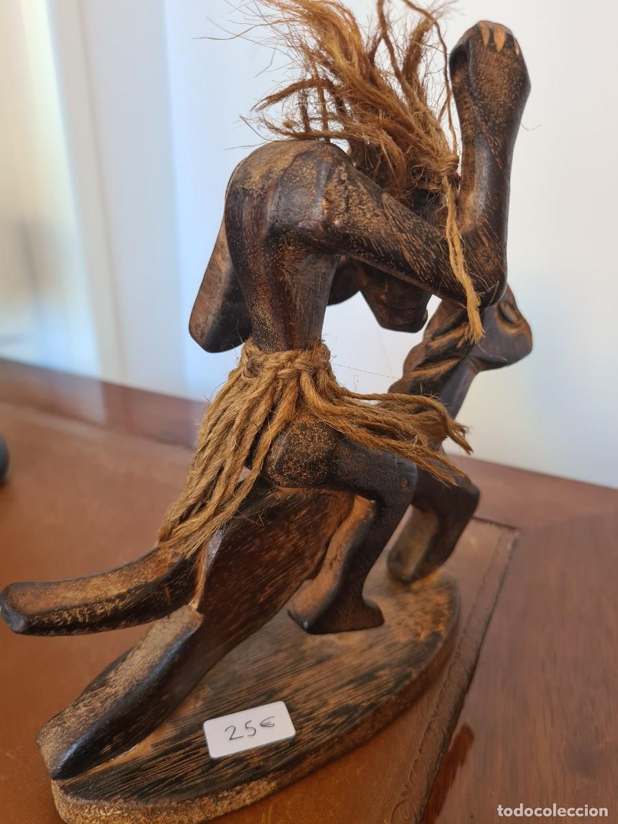 Arte: FIGURA AFRICANA MADERA - Foto 7